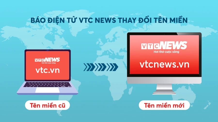 Báo điện tử VTC News đổi tên miền vtc.vn sang vtcnews.vn 