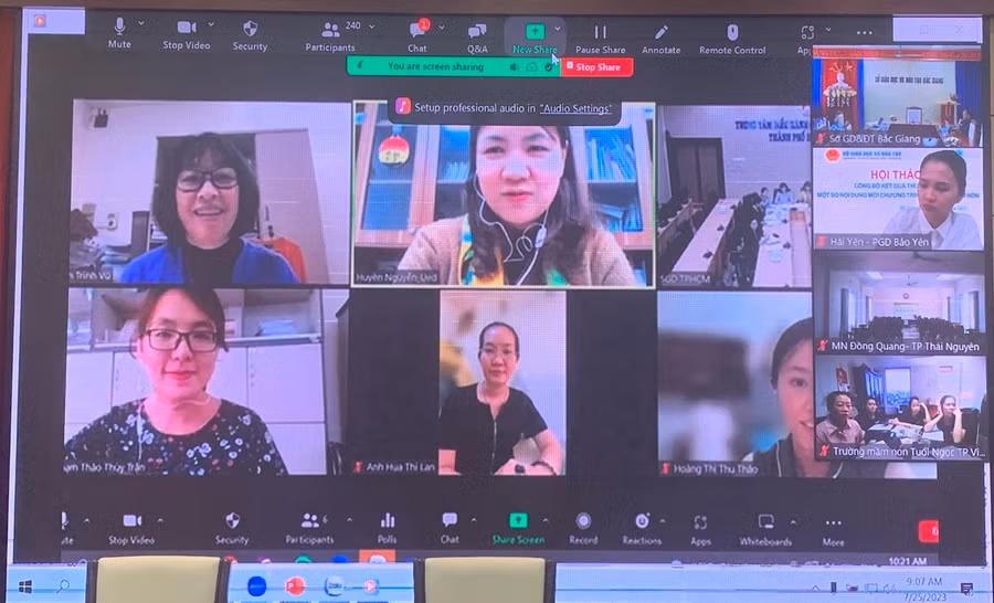 Đại biểu tham dự trực tuyến tại các địa phương trên cả nước.