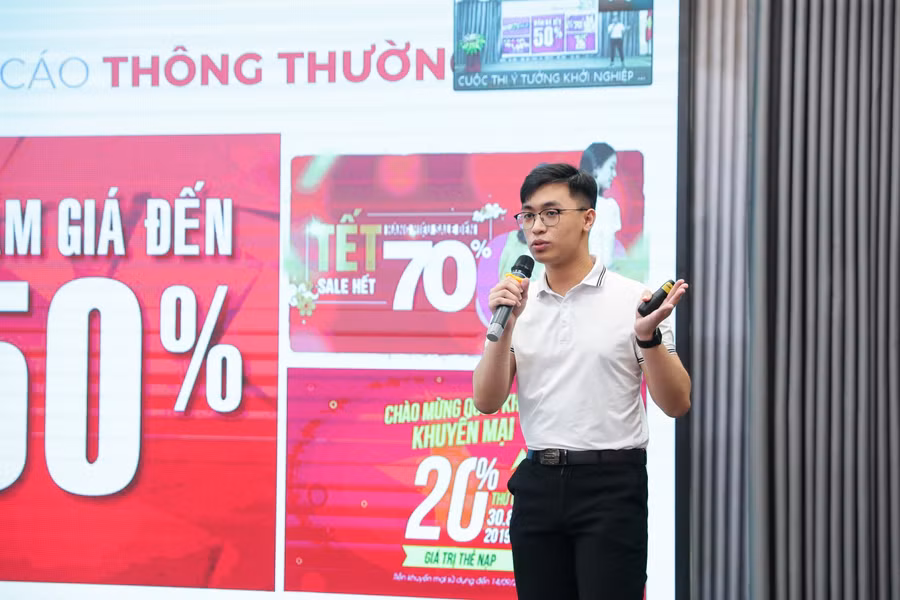 Cuộc thi là dịp để sinh viên, giảng viên đổi mới sáng tạo trong học tập và nghiên cứu khoa học.