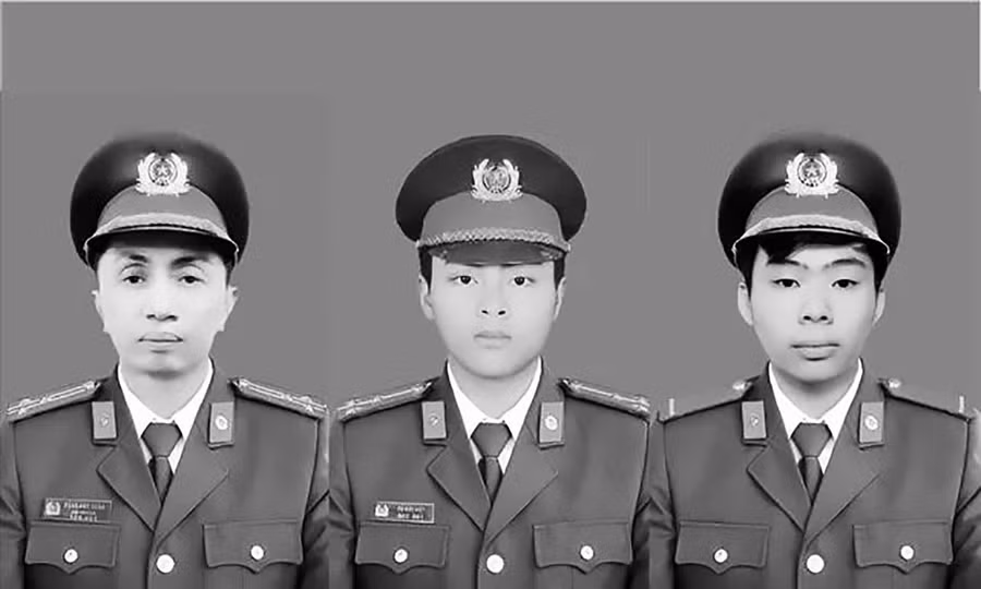 3 chiến sĩ cảnh sát anh dũng hy sinh khi chiến đấu với "giặc lửa".
