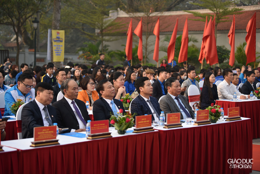 Ngày 2/3, Ban Thường vụ Thành đoàn Hà Nội tổ chức Lễ ra quân Tháng Thanh niên và Tết trồng cây năm 2023 tại huyện Gia Lâm với chủ đề &apos;Tuổi trẻ Thủ đô tiên phong chuyển đổi số&apos;.