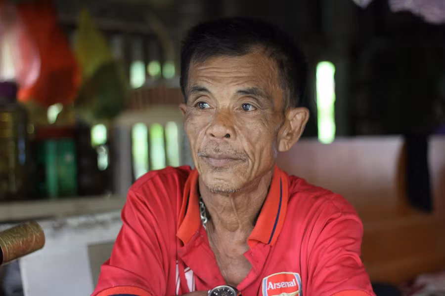 Ông Nguyễn Đăng Được - người đầu tiên khai khẩn khu vực bãi giữa sông Hồng. Ảnh: Tuấn Khang