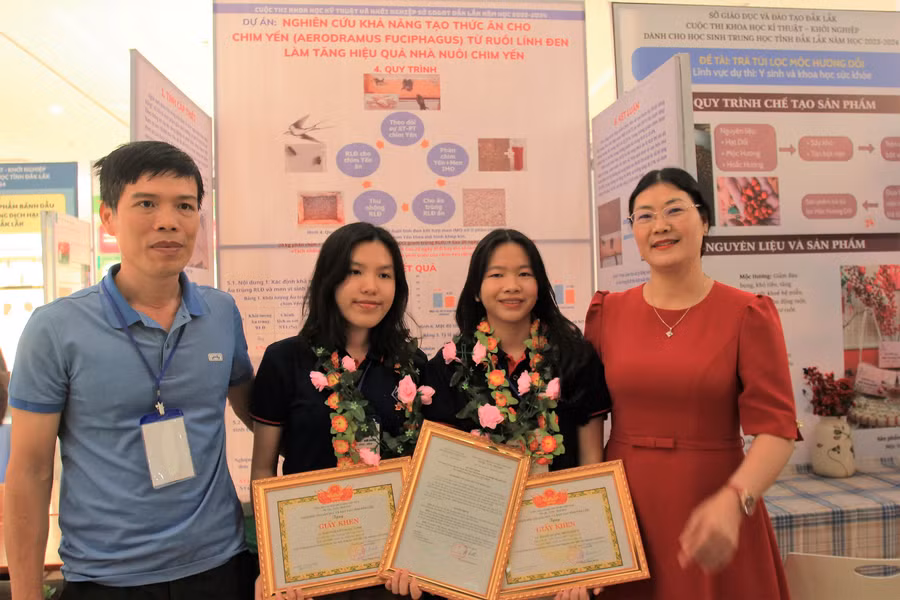 Dự án của học sinh Trường THPT Ngô Gia Tự, huyện Ea Kar. (Ảnh: TL)