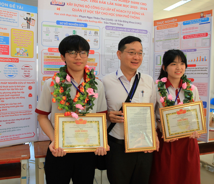 Dự án của học sinh Trường THCS và THPT Đông Du, TP Buôn Ma Thuột. (Ảnh: TL) Dự án của học sinh Trường THCS và THPT Đông Du, TP Buôn Ma Thuột. (Ảnh: TL)