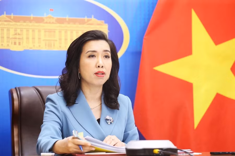 Người Phát ngôn Bộ Ngoại giao Lê Thị Thu Hằng.
