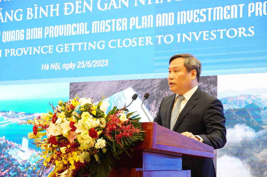 Ông Vũ Đại Thắng, Bí thư Tỉnh ủy Quảng Bình khẳng định, sẽ tạo môi trường đầu tư thân thiện, minh bạch cho các doanh nghiệp khi đầu tư vào Quảng Bình.