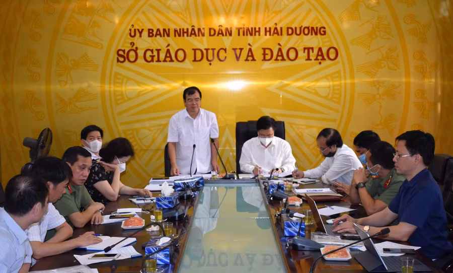 Phó Chủ tịch UBND tỉnh Hải Dương Nguyễn Minh Hùng phát biểu tại buổi làm việc