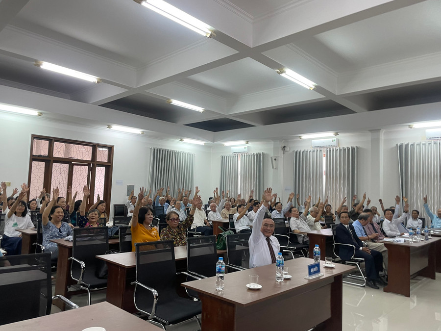 Đại hội nhất trí thông qua nhiều phương hướng hoạt động tích cực ở nhiệm kỳ mới. (Ảnh: L.M)