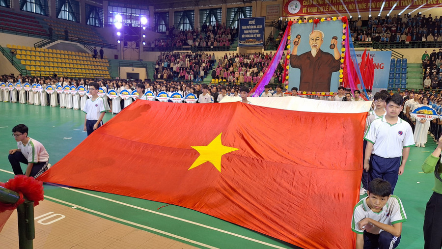 Hội khỏe Phù Đổng nhằm đẩy mạnh cuộc vận động “Toàn dân rèn luyện thân thể theo gương Bác Hồ vĩ đại".