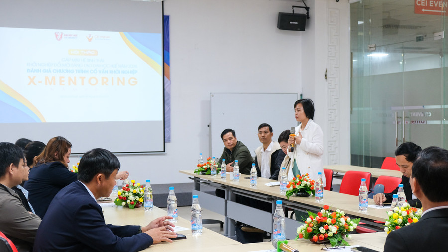 Đại diện doanh nghiệp chia sẻ về việc phát triển hệ sinh thái khởi nghiệp và đổi mới sáng tạo. Đại diện doanh nghiệp chia sẻ về việc phát triển hệ sinh thái khởi nghiệp và đổi mới sáng tạo.