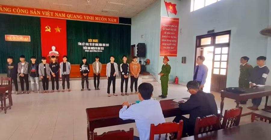 Công an làm rõ hành vi của 2 nhóm thanh niên đánh nhau bằng hung khí táo tợn tại Thừa Thiên Huế. (Ảnh: CACC)