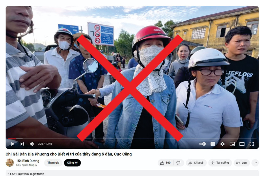 Chủ tài khoản Youtube này sẽ bị xử phạt với mức 7,5 triệu đồng. (Ảnh: Sở Thông tin và Truyền thông tỉnh Thừa Thiên Huế) Chủ tài khoản Youtube này sẽ bị xử phạt với mức 7,5 triệu đồng. (Ảnh: Sở Thông tin và Truyền thông tỉnh Thừa Thiên Huế)