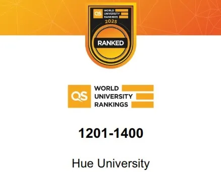 Đại học Huế lần đầu tiên vào bảng xếp hạng các đại học hàng đầu thế giới của Tổ chức QS Quacquarelli Symonds. (Ảnh: ĐHH)