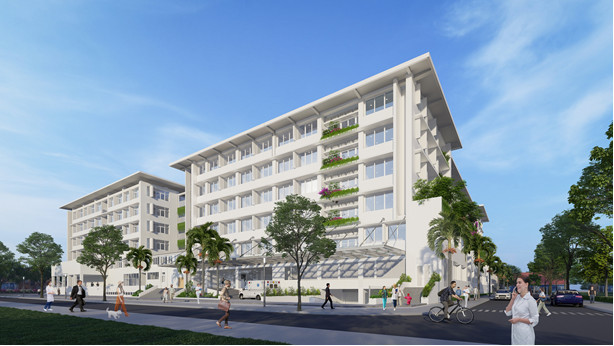 Mô hình Bệnh viện Quốc tế Trung ương Huế 2.