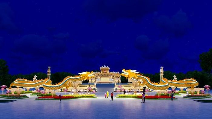 Linh vật rồng được làm công phu nhân dịp Tết Giáp Thìn 2024 tại Huế. Linh vật rồng được làm công phu nhân dịp Tết Giáp Thìn 2024 tại Huế.