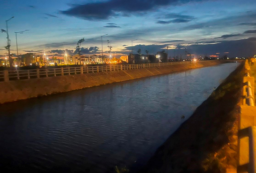 Khu vực hồ sinh thái tại phường Hương Sơ, TP Huế - nơi xảy ra vụ đuối nước.