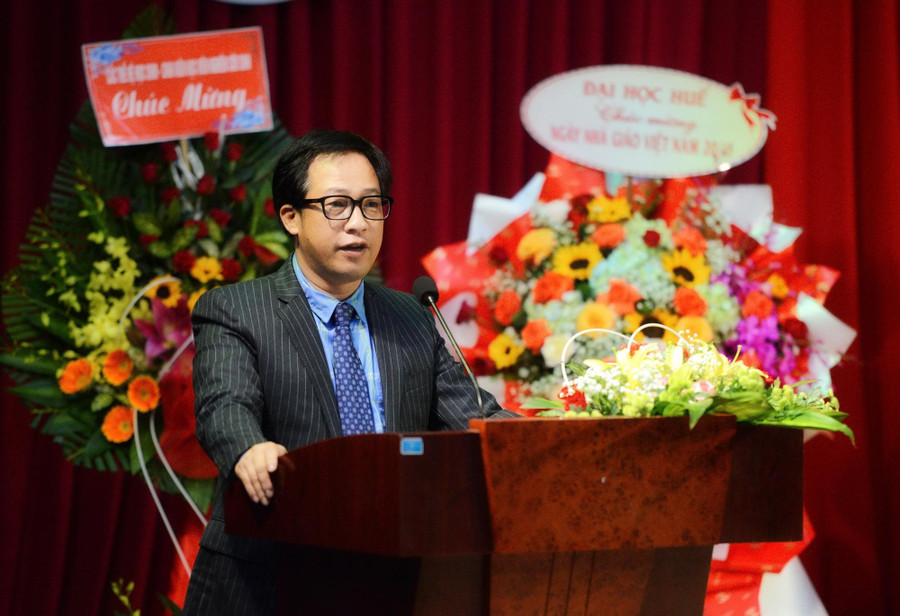 PGS.TS Lê Anh Phương chia sẻ tại buổi lễ.