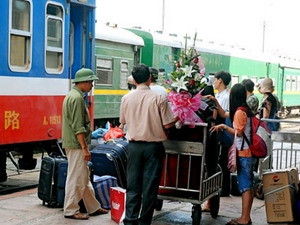 Tăng số tàu phục vụ Tết ảnh 1 Tăng số tàu phục vụ Tết ảnh 1