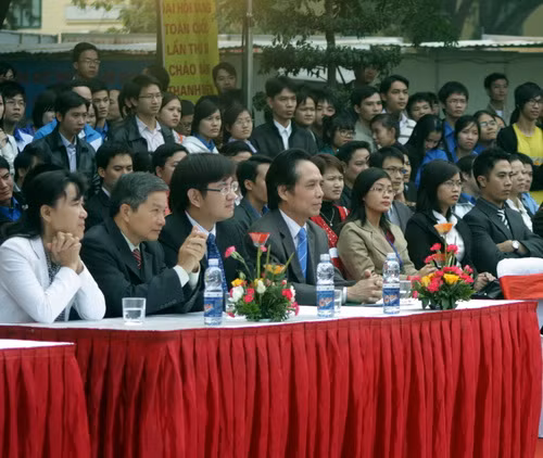 Các đại biểu dự lễ khai mạc "Festival sáng tạo trẻ thủ đô" sáng nay. Ảnh, gdtd.vn