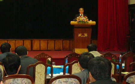 Thứ trưởng Nguyễn Vinh Hiển phát biểu tại Hội nghị