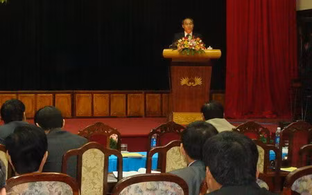 Thứ trưởng Nguyễn Vinh Hiển phát biểu tại Hội nghị