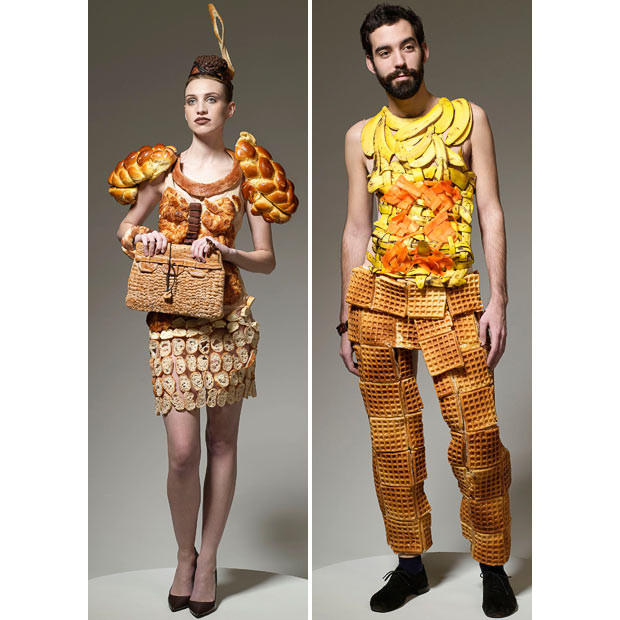 These outfits look good enough to eat - because they were inspired by meals people crave the most. The outfits, from a collection, named 