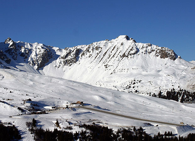 Courchevel France Appropriately, Courchevel Airport’s runway actually resembles a ski slope. The 1,700-ft stretch of tarmac is on the short side, but the 18.5 per cent gradient will quickly slow down arriving aircraft. Pilots must obtain a special permit to land here. 