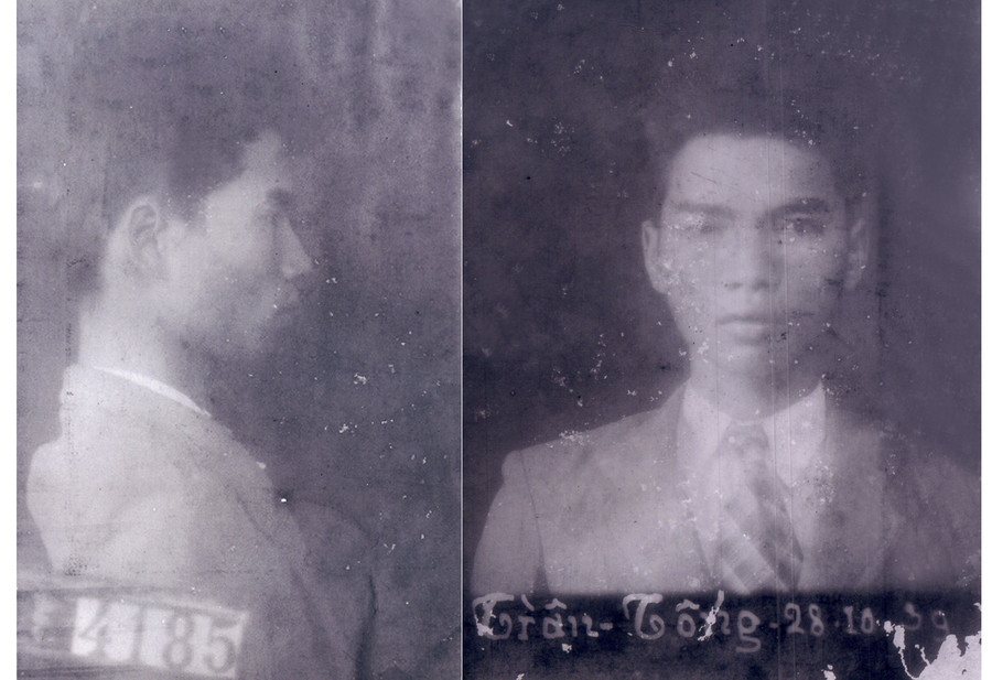 Đồng chí Trần Tống trong nhà tù thực dân Pháp với số hiệu 4185