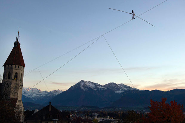 French climber Alain Robert, also known as 