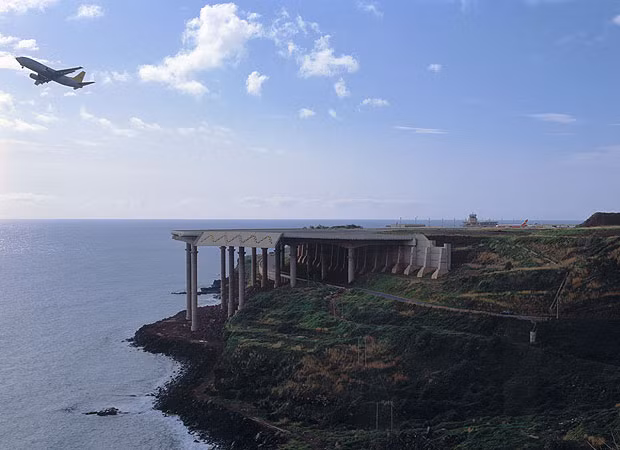 Funchal Madeira The island’s original runway was just 5,000-ft long, making it difficult for commercial aircraft to tackle. An ingenious solution was found, however, in the form of a 3,000-ft extension – a massive girder bridge. 