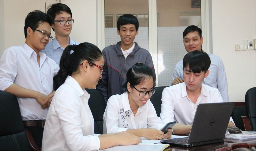 Sinh viên Trường ĐH Sư phạm (ĐH Huế). Ảnh: ITN