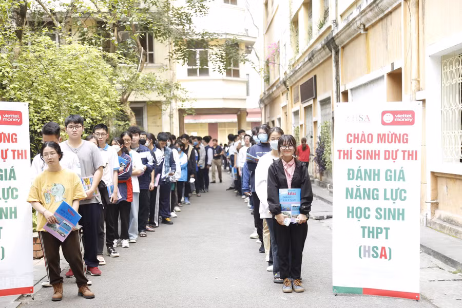 Phổ điểm kỳ thi đánh giá năng lực năm 2024 của Đại học Quốc gia Hà Nội.