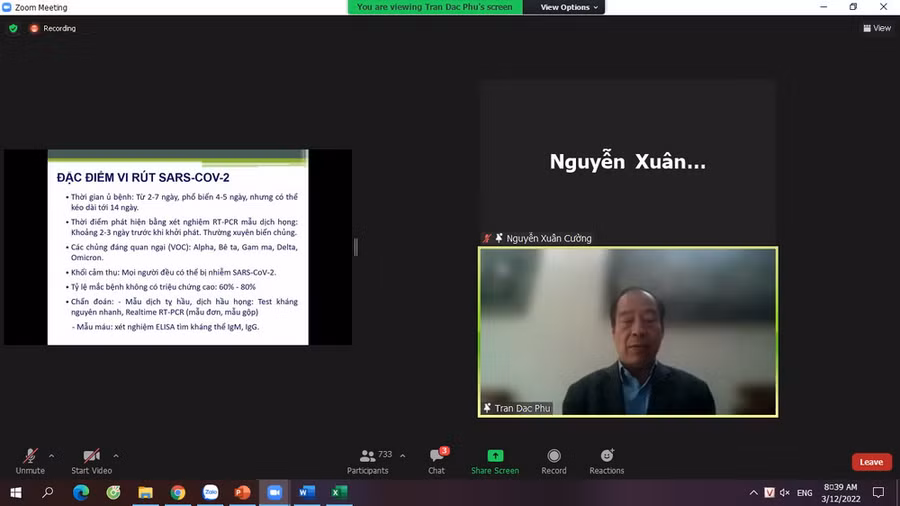 PGS.TS Trần Đắc Phu: Không nên có tư tưởng sẽ trở thành F0.