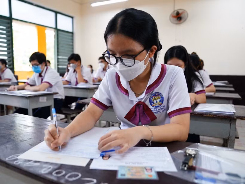 Thí sinh dự Kỳ thi tốt nghiệp THPT năm 2022. Ảnh: ITN.