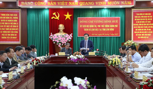 Quang cảnh buổi làm việc. Ảnh: Ảnh: VGP