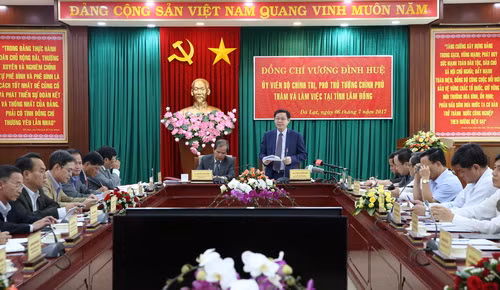 Quang cảnh buổi làm việc. Ảnh: Ảnh: VGP