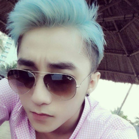 Nhuộm tóc xanh, Hoàng Tôn có Nhuom toc xanh, Hoang Ton co