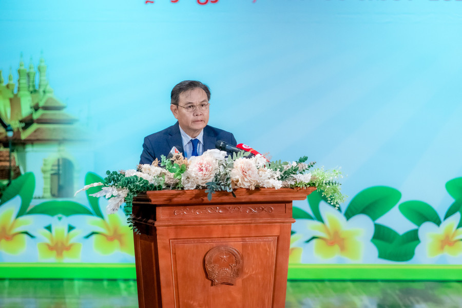 Chủ tịch Quốc hội Lào Saysomphone Phomvihane phát biểu. (Ảnh: Doãn Tấn/TTXVN) Chủ tịch Quốc hội Lào Saysomphone Phomvihane phát biểu. (Ảnh: Doãn Tấn/TTXVN)