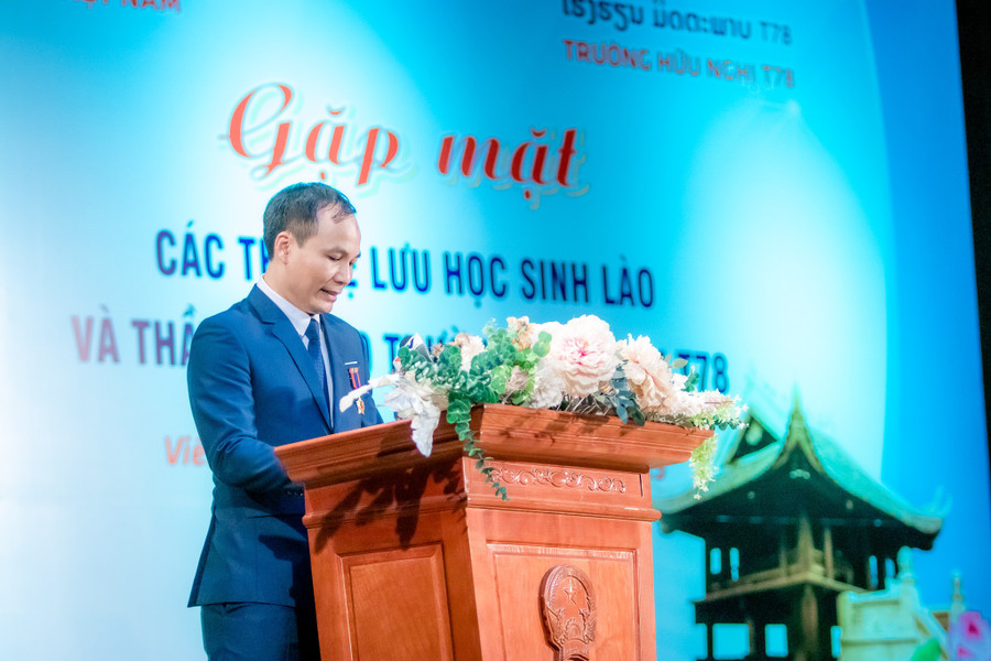TS. Lê Phú Thắng, Bí thư Đảng ủy, Hiệu trưởng trường Hữu nghị T78 phát biểu. TS. Lê Phú Thắng, Bí thư Đảng ủy, Hiệu trưởng trường Hữu nghị T78 phát biểu.