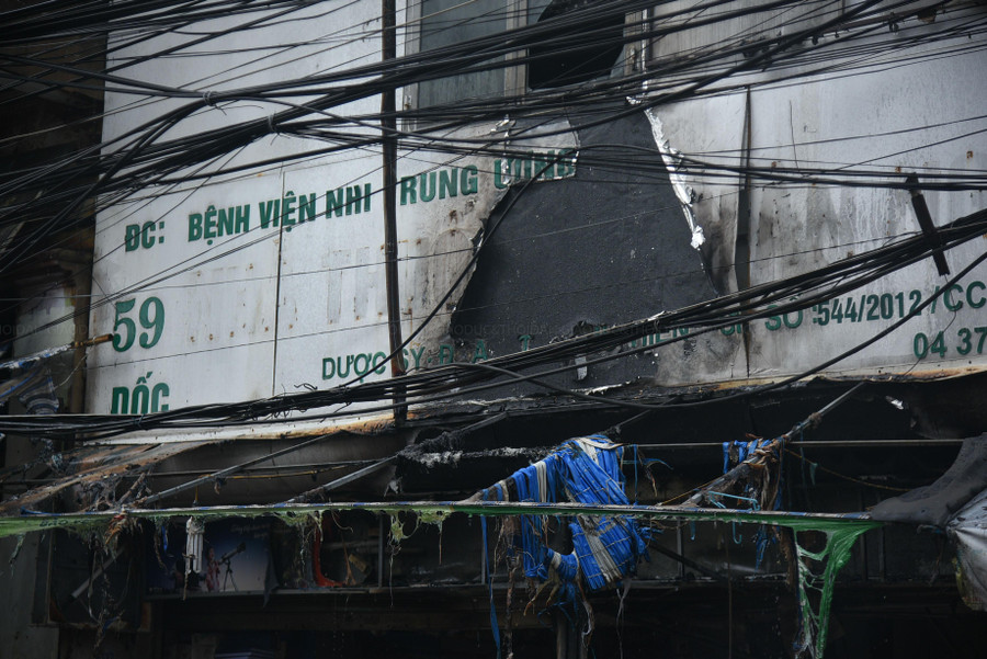 Đám cháy tại số 59 ngõ 879 Đê La Thành.