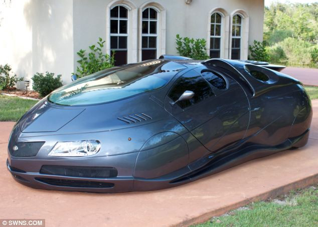 Concept car: Created by car designer Michael Vetter, or Kit Car Mike as he is known, is based on a run-of-the-mill Chevrolet Read more: http://www.dailymail.co.uk/news/article-2229886/Designers-concept-car-based-science-fiction-movies-Chevrolet.html#ixzz2Bh1IPDDA Follow us: @MailOnline on Twitter | DailyMail on Facebook