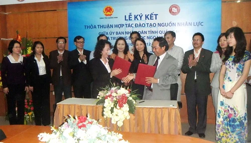 Ký kết thỏa thuận đào tạo nguồn nhân lực với Trường Đại học Ngoại thương