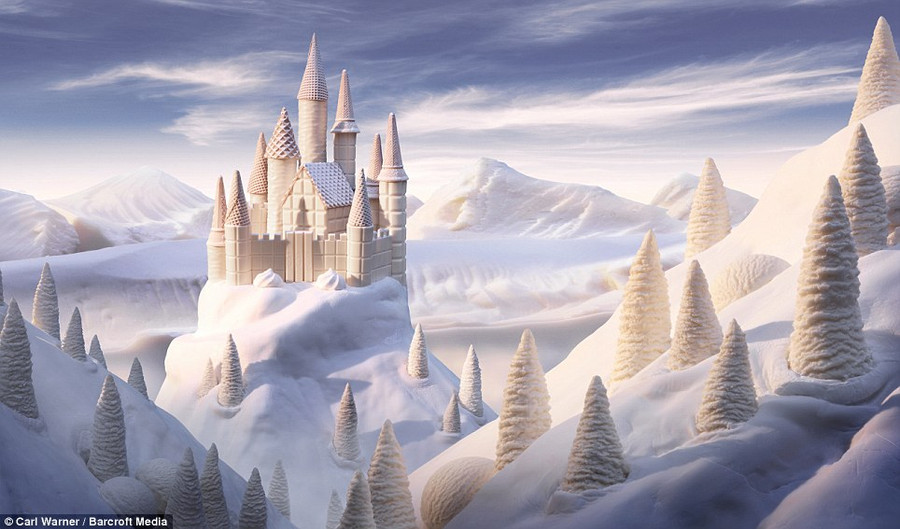 Xứ sở tuyết với kem và socola trắng