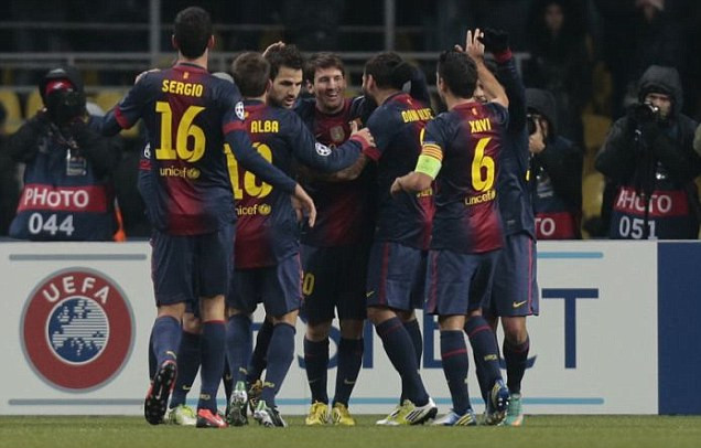 Barcelona đã sớm hoàn tất mục tiêu tại vòng bảng