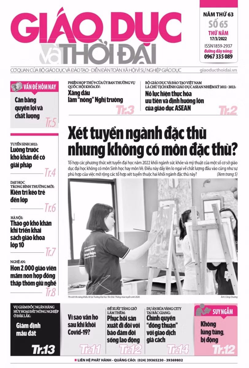 Tin tức báo in số 65, ra ngày hôm nay 17/3/2022