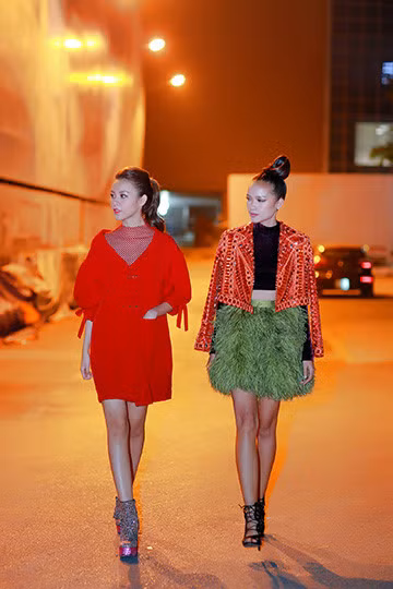 Phi Phuong Anh do dang ben Quan quan Next Top Ngoc Chau - Anh 3