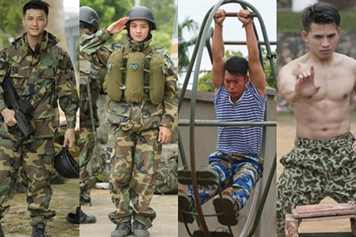 Sao nam Vpop rắn rỏi khi "nhập ngũ"