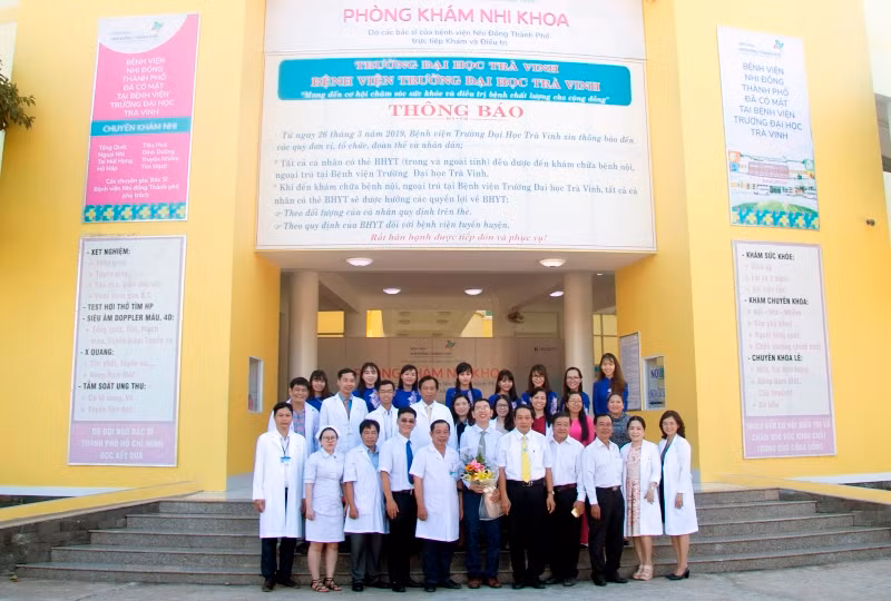 Bệnh viện Trường Đại học Trà Vinh có Phòng khám Nhi