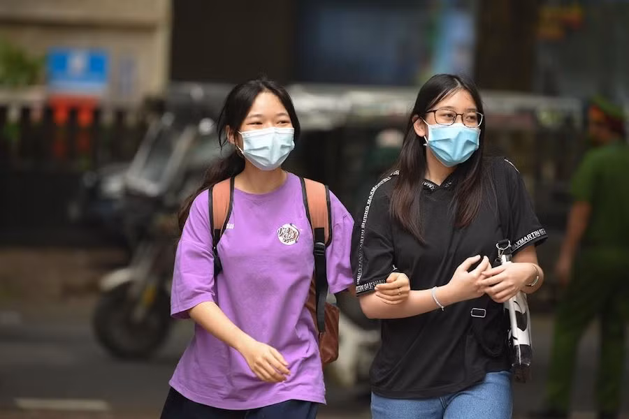 Thí sinh dự thi tốt nghiệp THPT. Ảnh: Thế Đại