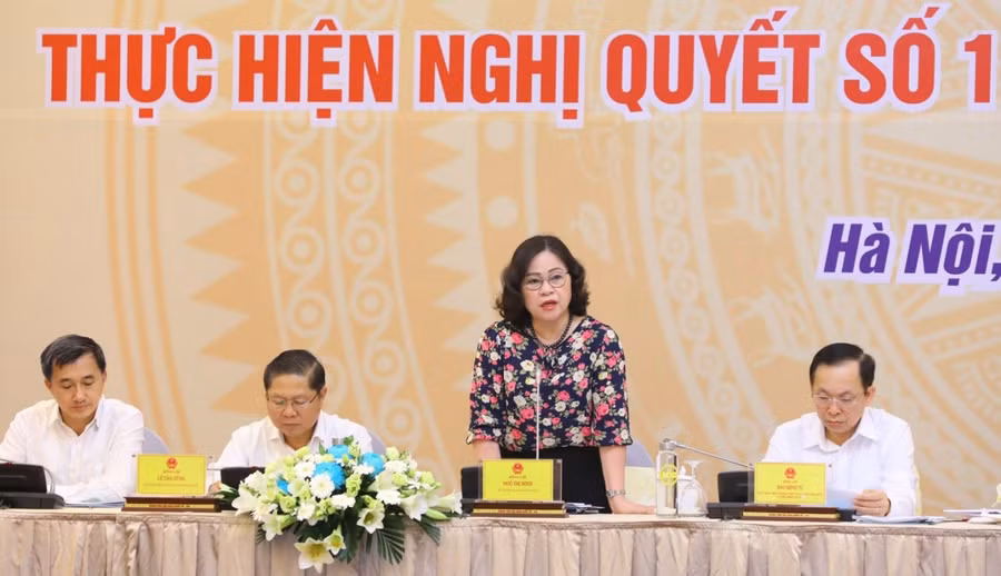 Thứ trưởng Ngộ Thị Minh nhấn mạnh: Đây là chính sách rất cần thiết và kịp thời và hết sức nhân văn